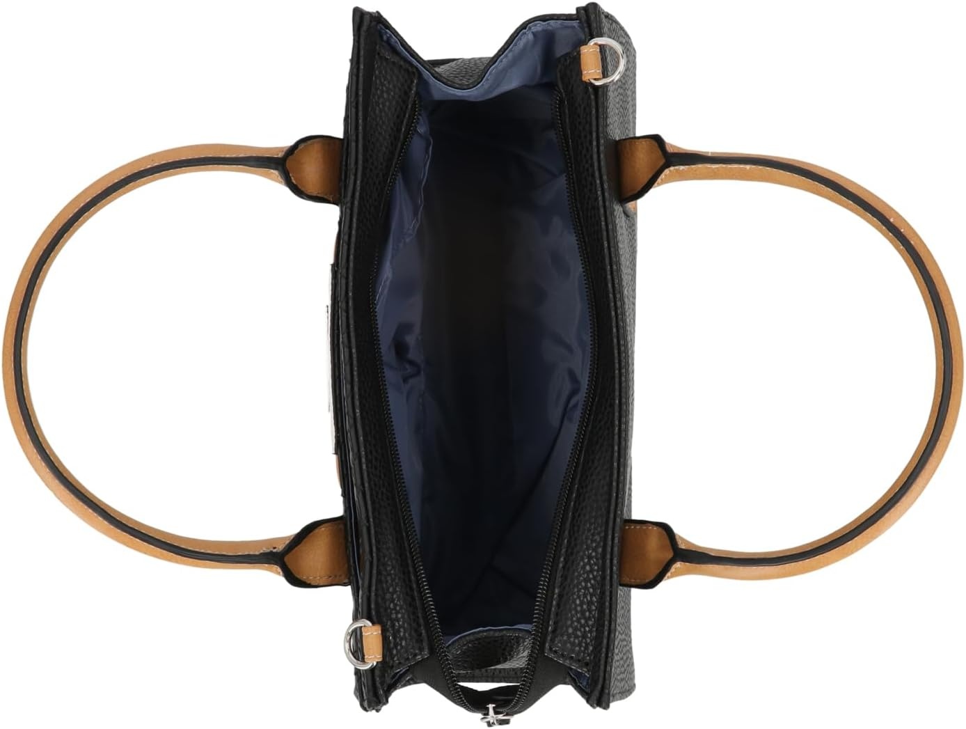 image:imageNautica Womens Sandy Jr Top Handel Satchel with Removable Crossbody StrapBlack Woven