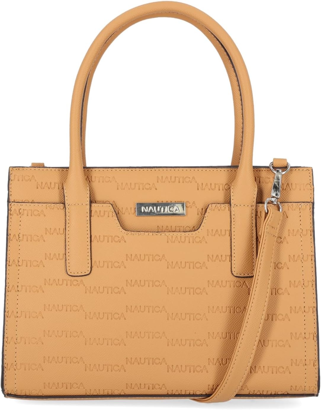 image:imageNautica Womens Sandy Jr Top Handel Satchel with Removable Crossbody StrapCamel