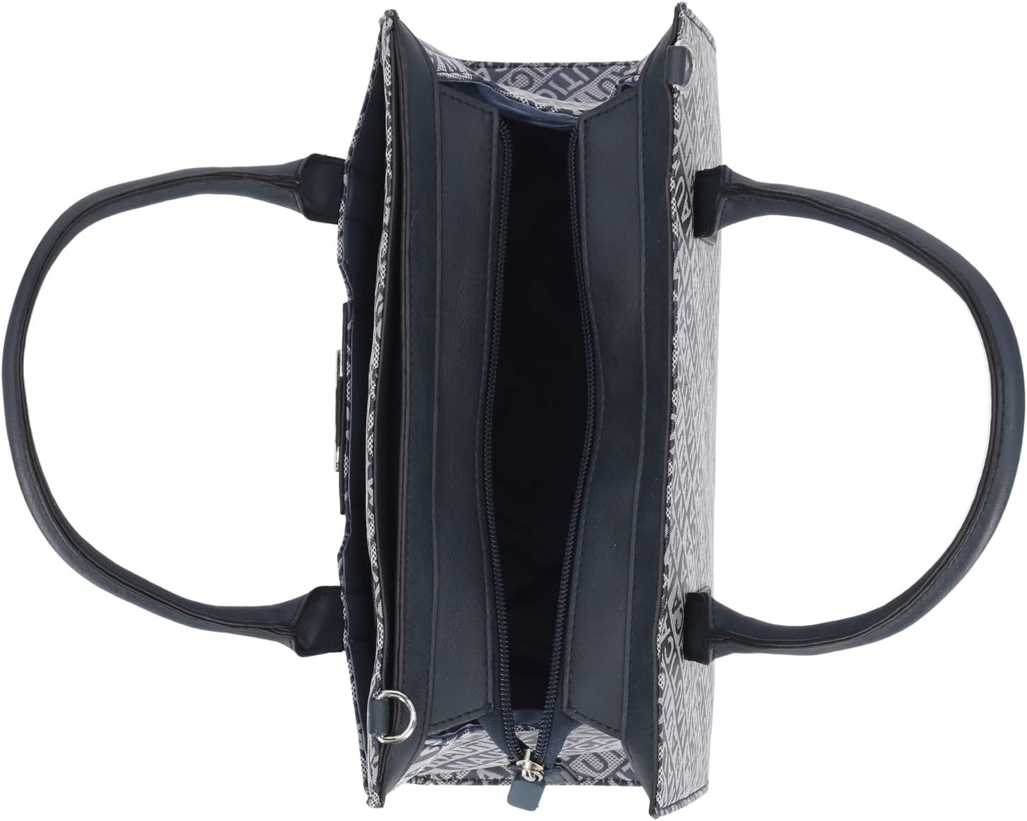 image:imageNautica Womens Sandy Jr Top Handel Satchel with Removable Crossbody StrapIndigo Jacquard