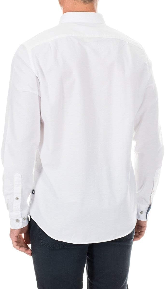 image:imageNautica Young Mens School Uniform Long Sleeve Performance Oxford ButtonDown ShirtBright White