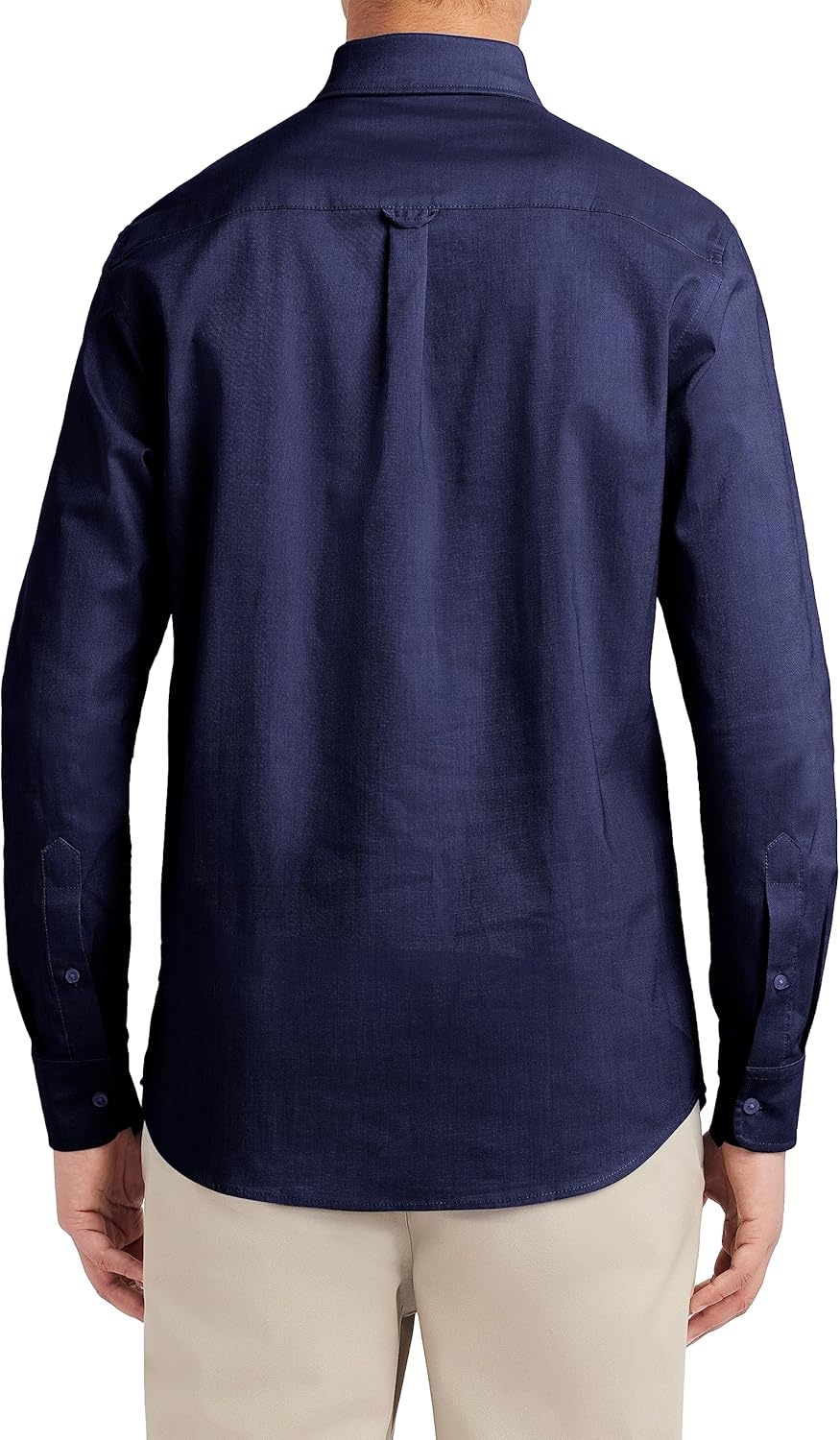 image:imageNautica Young Mens School Uniform Long Sleeve Performance Oxford ButtonDown ShirtNavy
