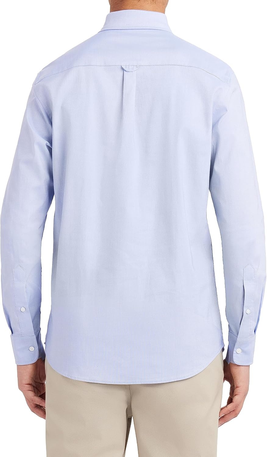 image:imageNautica Young Mens School Uniform Long Sleeve Performance Oxford ButtonDown ShirtOx Blue