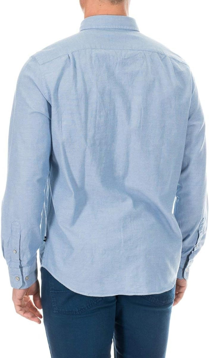 image:imageNautica Young Mens School Uniform Long Sleeve Performance Oxford ButtonDown ShirtPetrol