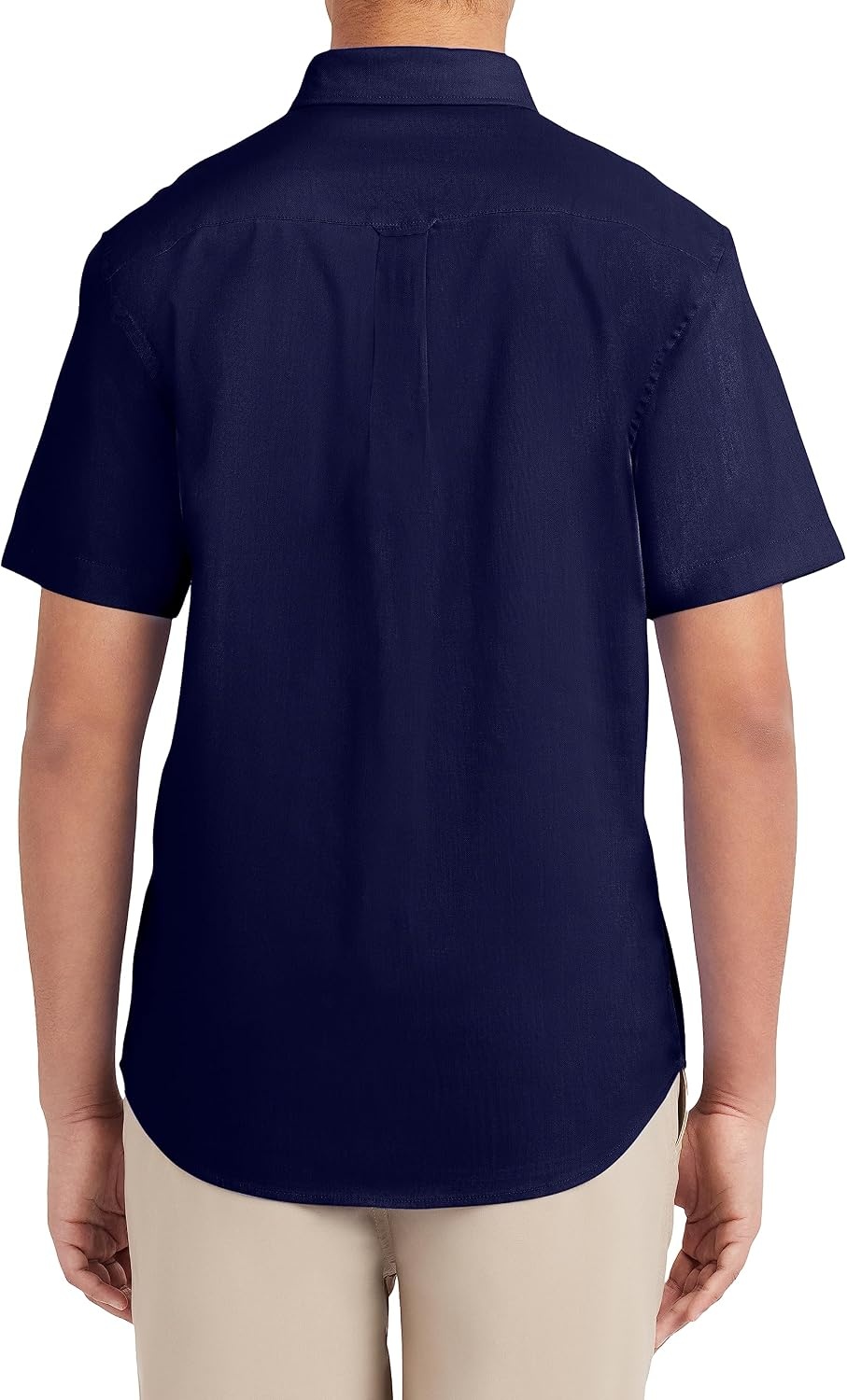 image:imageNautica Young Mens Uniform Short Sleeve Performance Oxford ButtonDown ShirtNavy