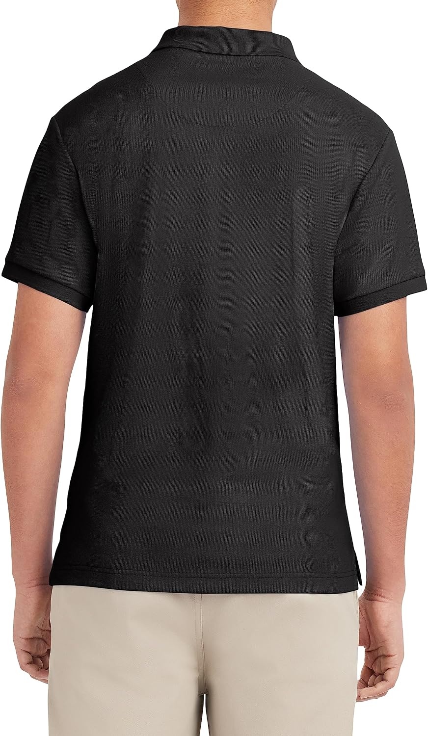 image:imageNautica Young Mens Uniform Short Sleeve Stretch Pique PoloBlack