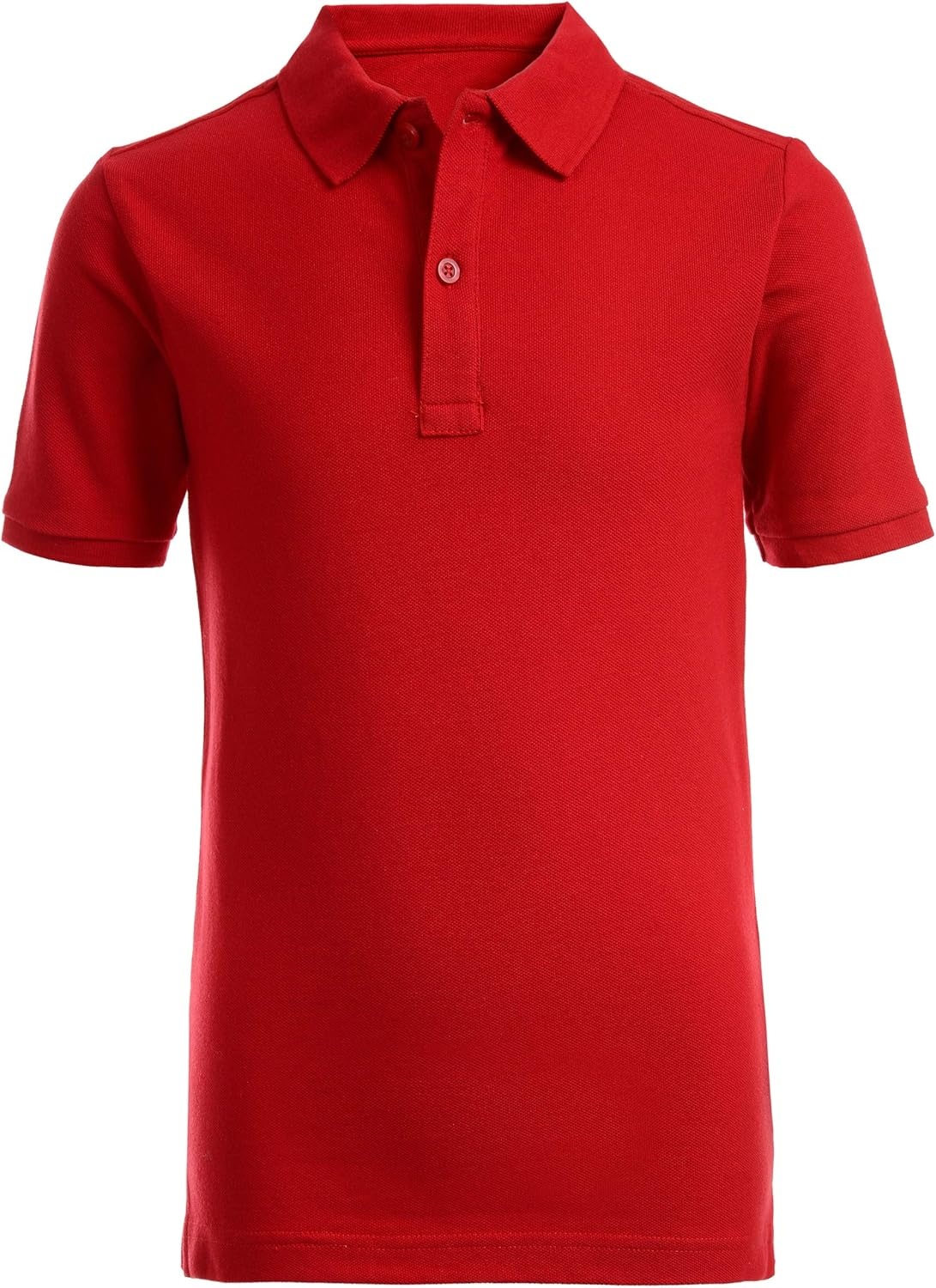 image:imageNautica Young Mens Uniform Short Sleeve Stretch Pique PoloRed