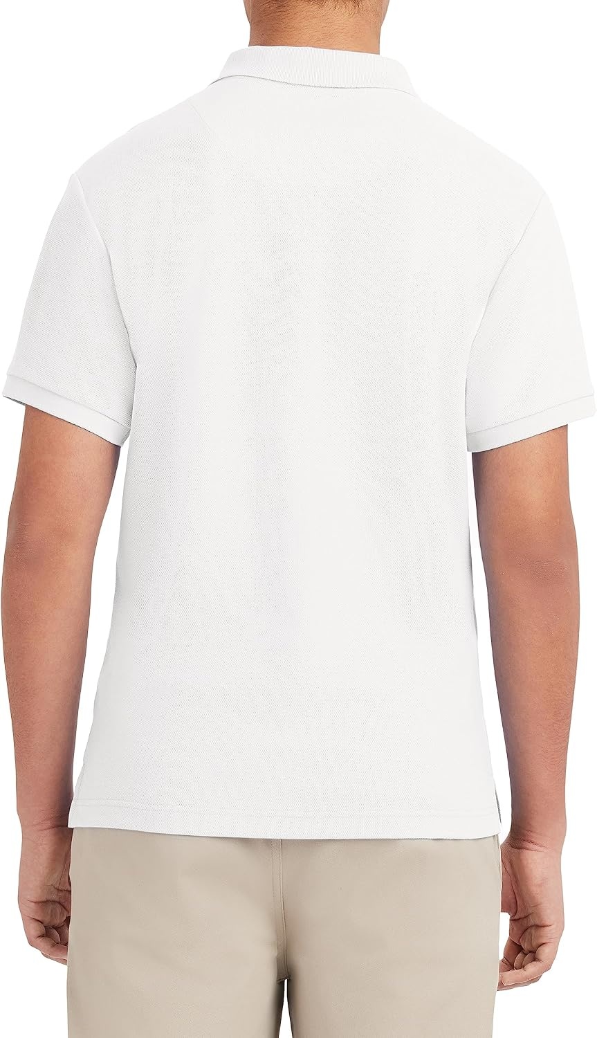 image:imageNautica Young Mens Uniform Short Sleeve Stretch Pique PoloWhite