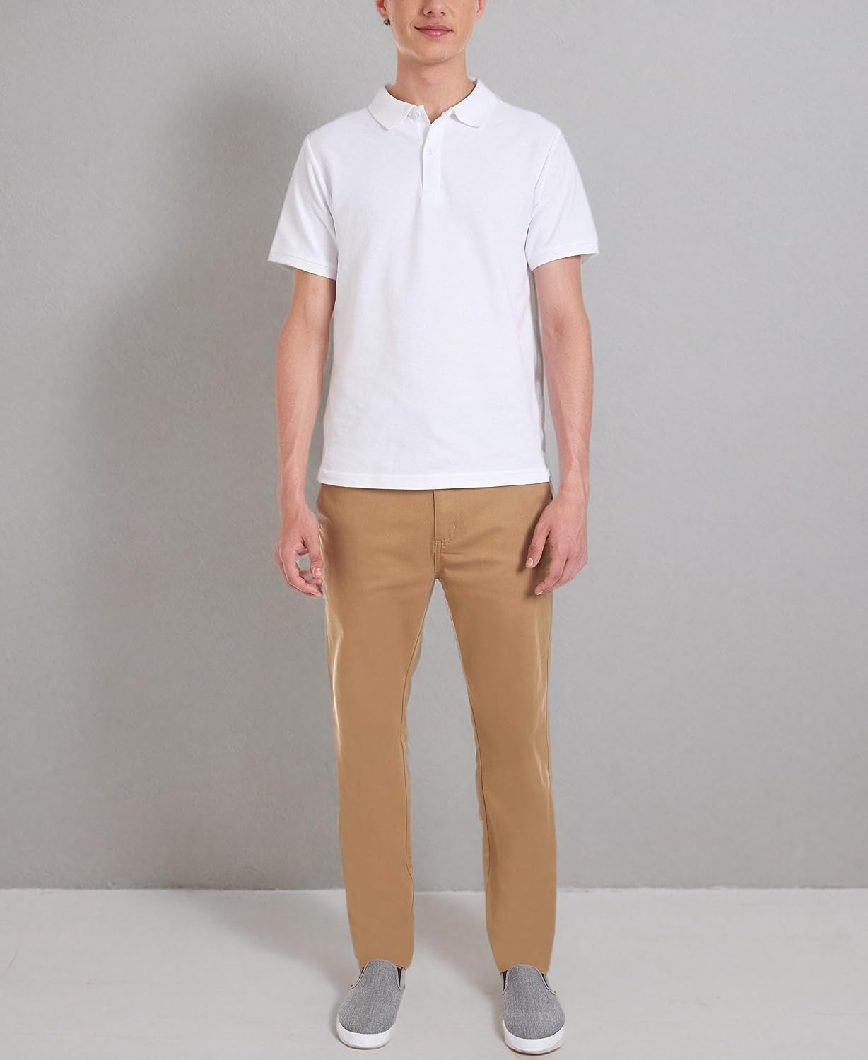 image:imageNautica Young Mens Uniform Short Sleeve Stretch Pique PoloWhite