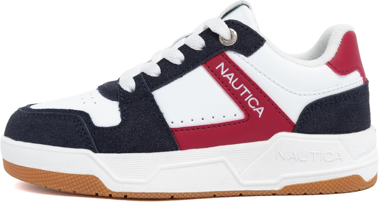 image:imageNautica Youth Athletic Sneakers Comfortable LaceUp Tennis Shoes for Boys and Girls Durable Casual Sport Footwear for School Gym and Daily WearAmericana
