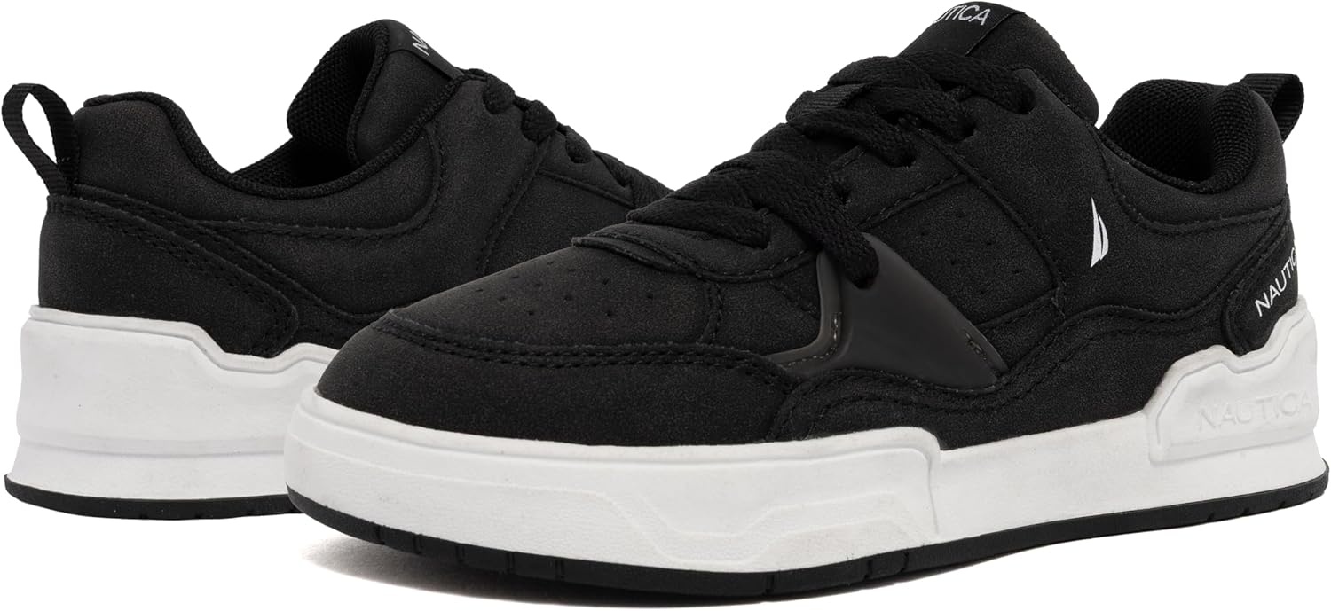 image:imageNautica Youth Athletic Sneakers Comfortable LaceUp Tennis Shoes for Boys and Girls Durable Casual Sport Footwear for School Gym and Daily WearBlacklighthouse