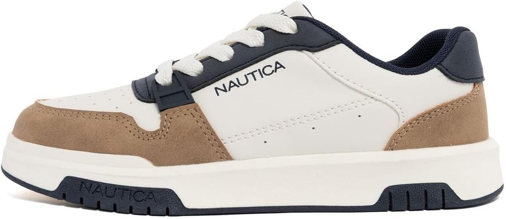 image:imageNautica Youth Athletic Sneakers Comfortable LaceUp Tennis Shoes for Boys and Girls Durable Casual Sport Footwear for School Gym and Daily WearBone Navy Tangavie