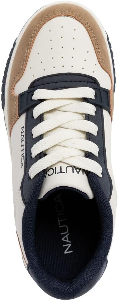 image:imageNautica Youth Athletic Sneakers Comfortable LaceUp Tennis Shoes for Boys and Girls Durable Casual Sport Footwear for School Gym and Daily WearBone Navy Tangavie