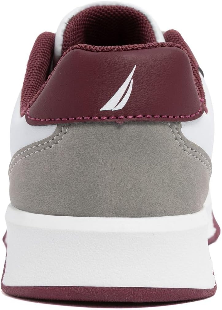 image:imageNautica Youth Athletic Sneakers Comfortable LaceUp Tennis Shoes for Boys and Girls Durable Casual Sport Footwear for School Gym and Daily WearBurgundy Greygavie
