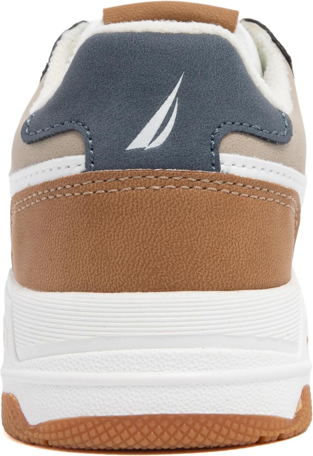 image:imageNautica Youth Athletic Sneakers Comfortable LaceUp Tennis Shoes for Boys and Girls Durable Casual Sport Footwear for School Gym and Daily WearWhite Blue Tan