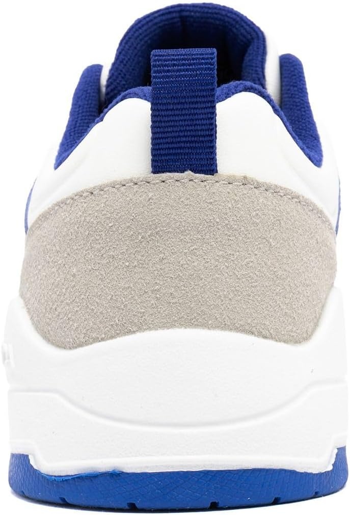 image:imageNautica Youth Athletic Sneakers Comfortable LaceUp Tennis Shoes for Boys and Girls Durable Casual Sport Footwear for School Gym and Daily WearWhite Cobalthappy