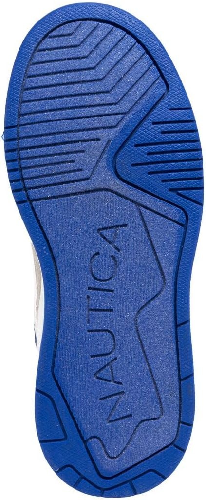 image:imageNautica Youth Athletic Sneakers Comfortable LaceUp Tennis Shoes for Boys and Girls Durable Casual Sport Footwear for School Gym and Daily WearWhite Cobalthappy