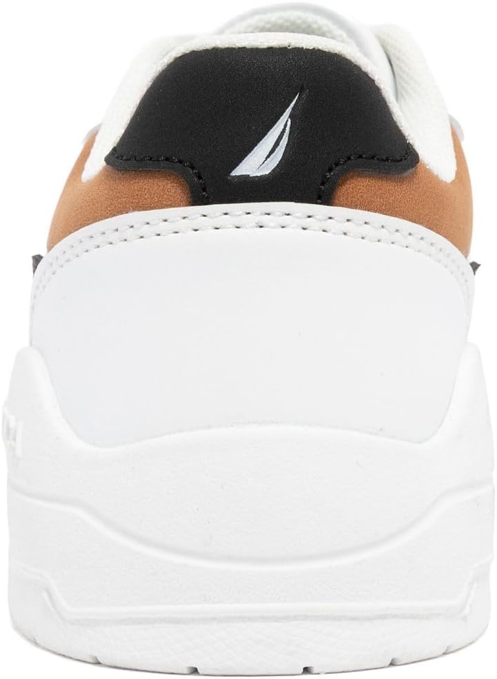 image:imageNautica Youth Athletic Sneakers Comfortable LaceUp Tennis Shoes for Boys and Girls Durable Casual Sport Footwear for School Gym and Daily WearWhite Tan Blackharrold