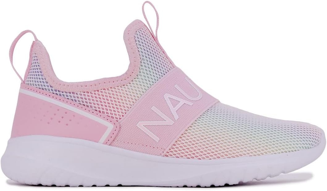 image:imageNautica Youth Girls SlipOn Athletic Sneakers Stylish Running and Tennis Shoes for Little and Big KidsAloisemulti Pink
