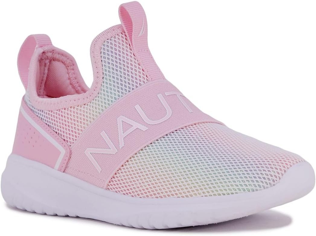 image:imageNautica Youth Girls SlipOn Athletic Sneakers Stylish Running and Tennis Shoes for Little and Big KidsAloisemulti Pink