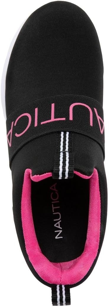 image:imageNautica Youth Girls SlipOn Athletic Sneakers Stylish Running and Tennis Shoes for Little and Big KidsBlack