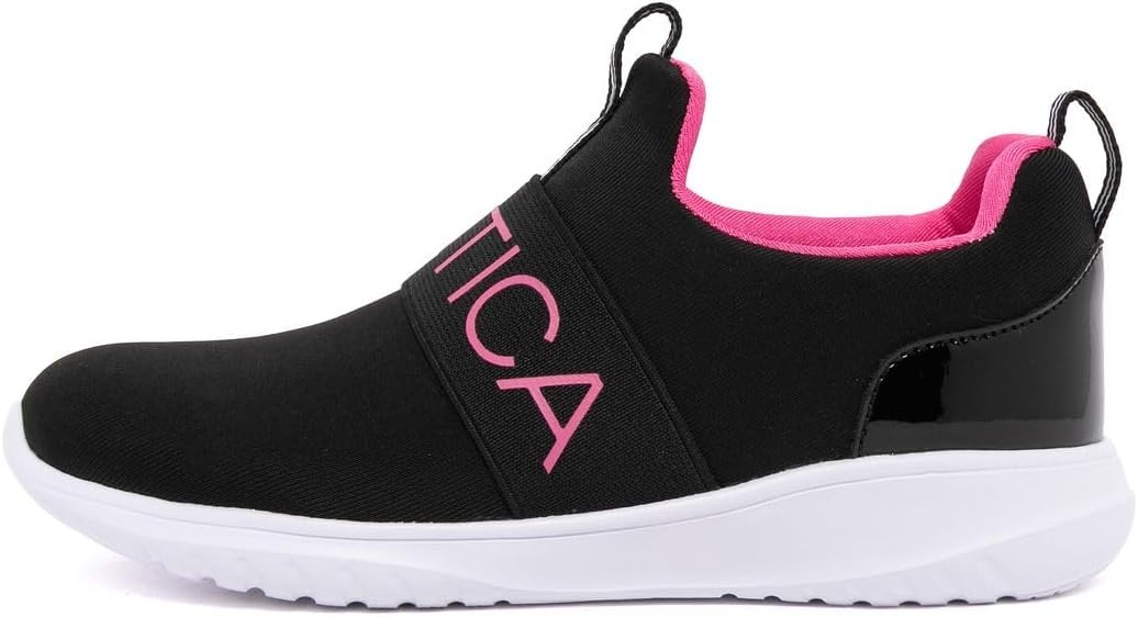 image:imageNautica Youth Girls SlipOn Athletic Sneakers Stylish Running and Tennis Shoes for Little and Big KidsBlack