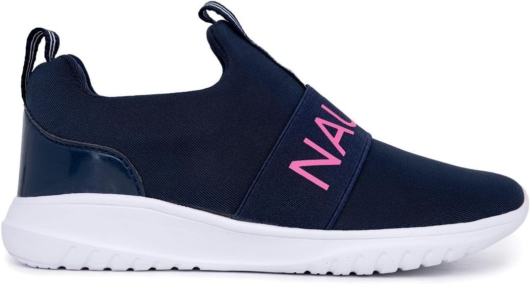 image:imageNautica Youth Girls SlipOn Athletic Sneakers Stylish Running and Tennis Shoes for Little and Big KidsNavyPink
