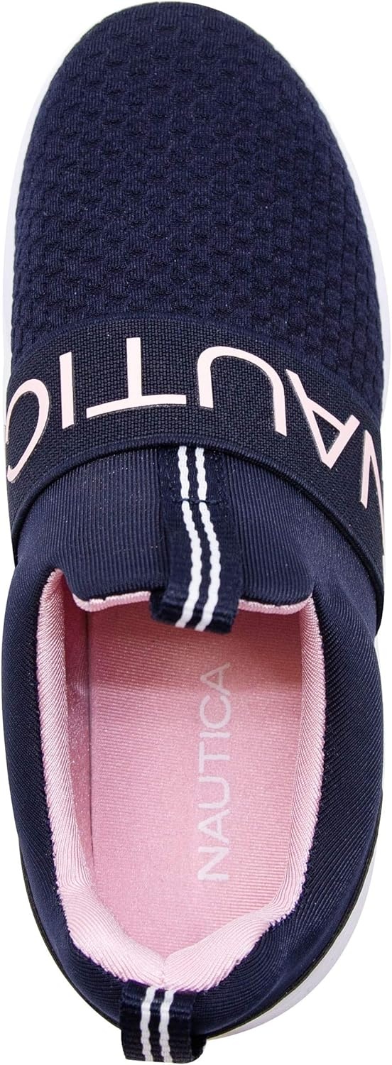 image:imageNautica Youth Girls SlipOn Athletic Sneakers Stylish Running and Tennis Shoes for Little and Big KidsNavyPink