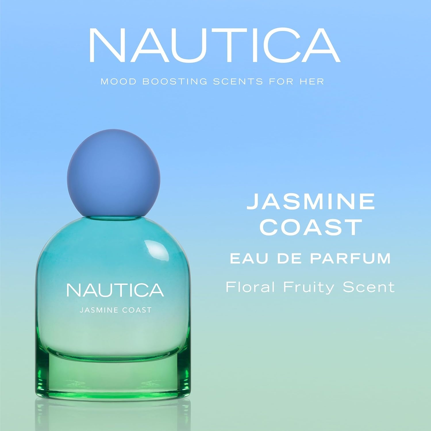 image:imageNautica for Her Jasmine Coast Eau De Parfum 16 Fl Oz Pack of 1 Notes of Pear Jasmine and Musk Womens Fragrance Long Lasting MoodBoosting Fragrance Vegan Formula Travel Size16 Fl Oz Pack of 1