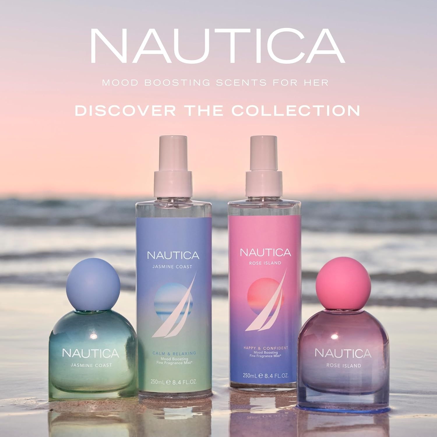 image:imageNautica for Her Jasmine Coast Eau De Parfum 16 Fl Oz Pack of 1 Notes of Pear Jasmine and Musk Womens Fragrance Long Lasting MoodBoosting Fragrance Vegan Formula Travel Size16 Fl Oz Pack of 1