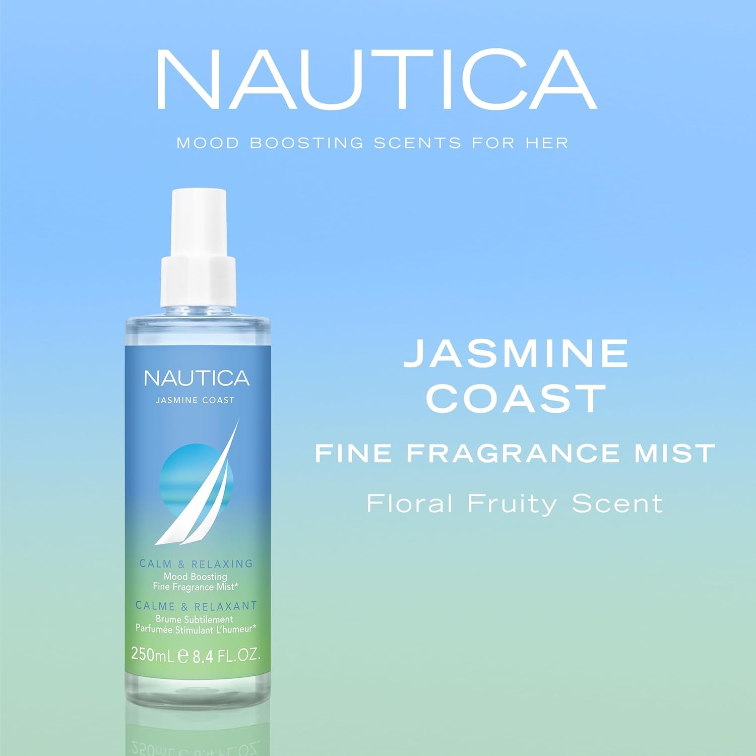 image:imageNautica for Her Jasmine Coast Eau De Parfum 16 Fl Oz Pack of 1 Notes of Pear Jasmine and Musk Womens Fragrance Long Lasting MoodBoosting Fragrance Vegan Formula Travel Size84 Fl Oz Pack of 1