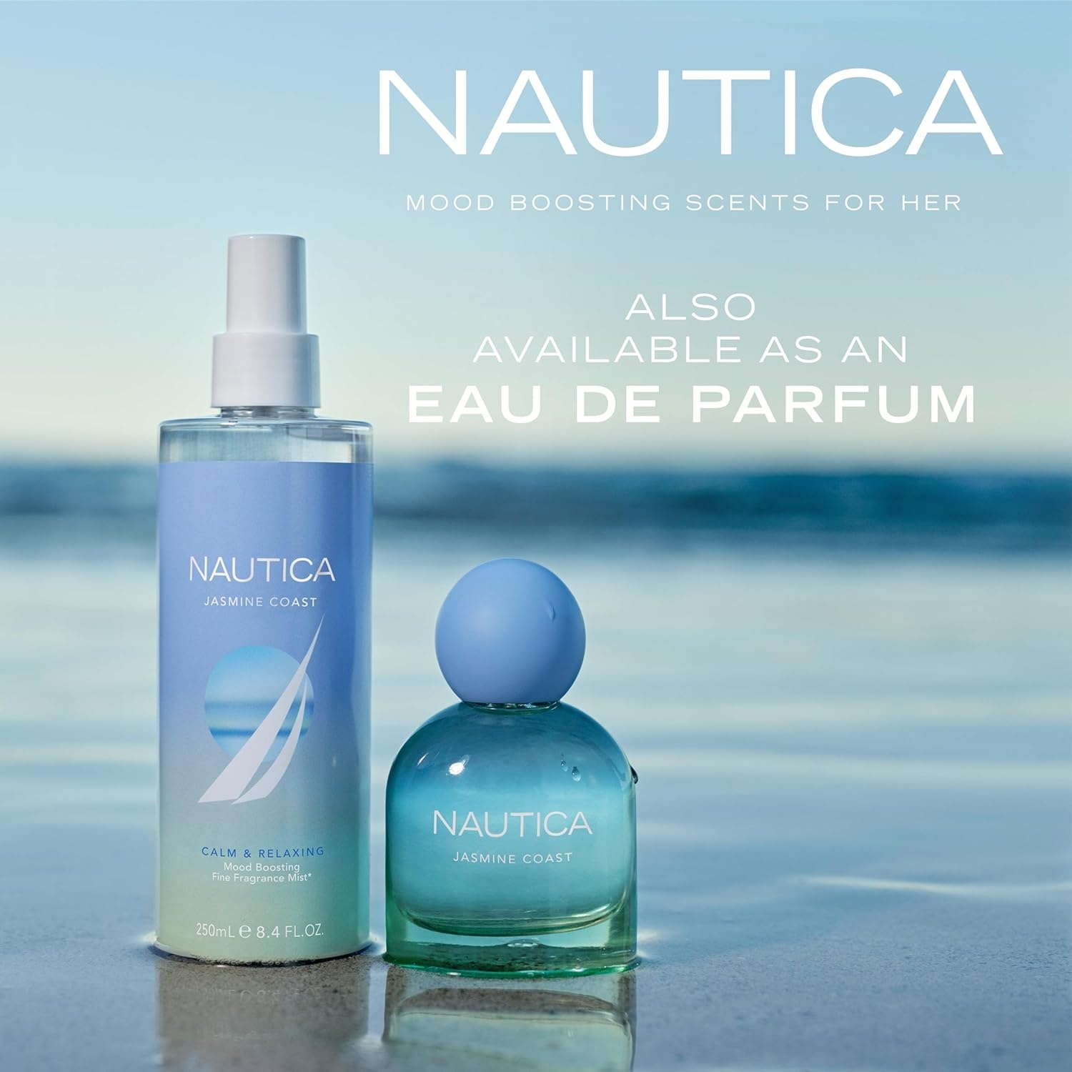 image:imageNautica for Her Jasmine Coast Eau De Parfum 16 Fl Oz Pack of 1 Notes of Pear Jasmine and Musk Womens Fragrance Long Lasting MoodBoosting Fragrance Vegan Formula Travel Size84 Fl Oz Pack of 1