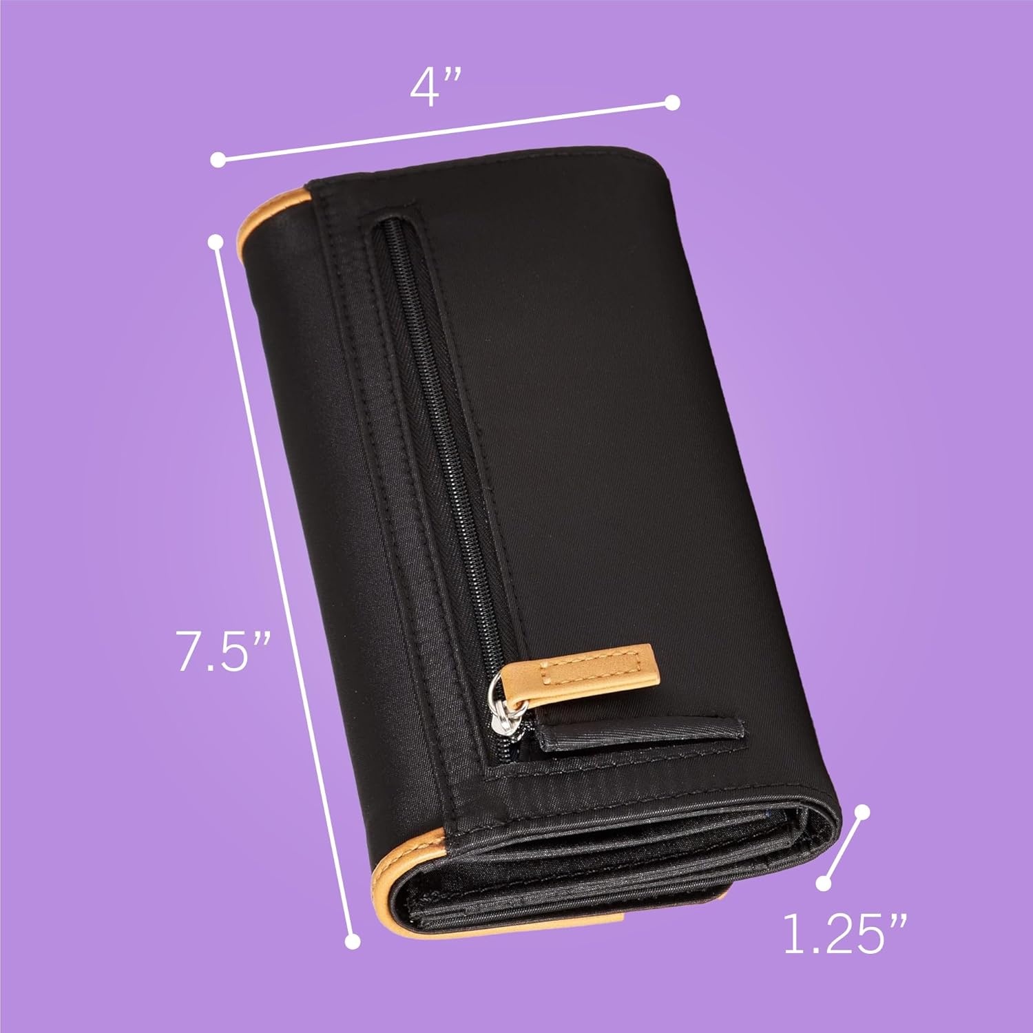image:imageNautica womens The Perfect Carry All Money Manager Wallet Organizer with RFID Blocking Wallet The Perfect Carry AllIndigo Jacquard