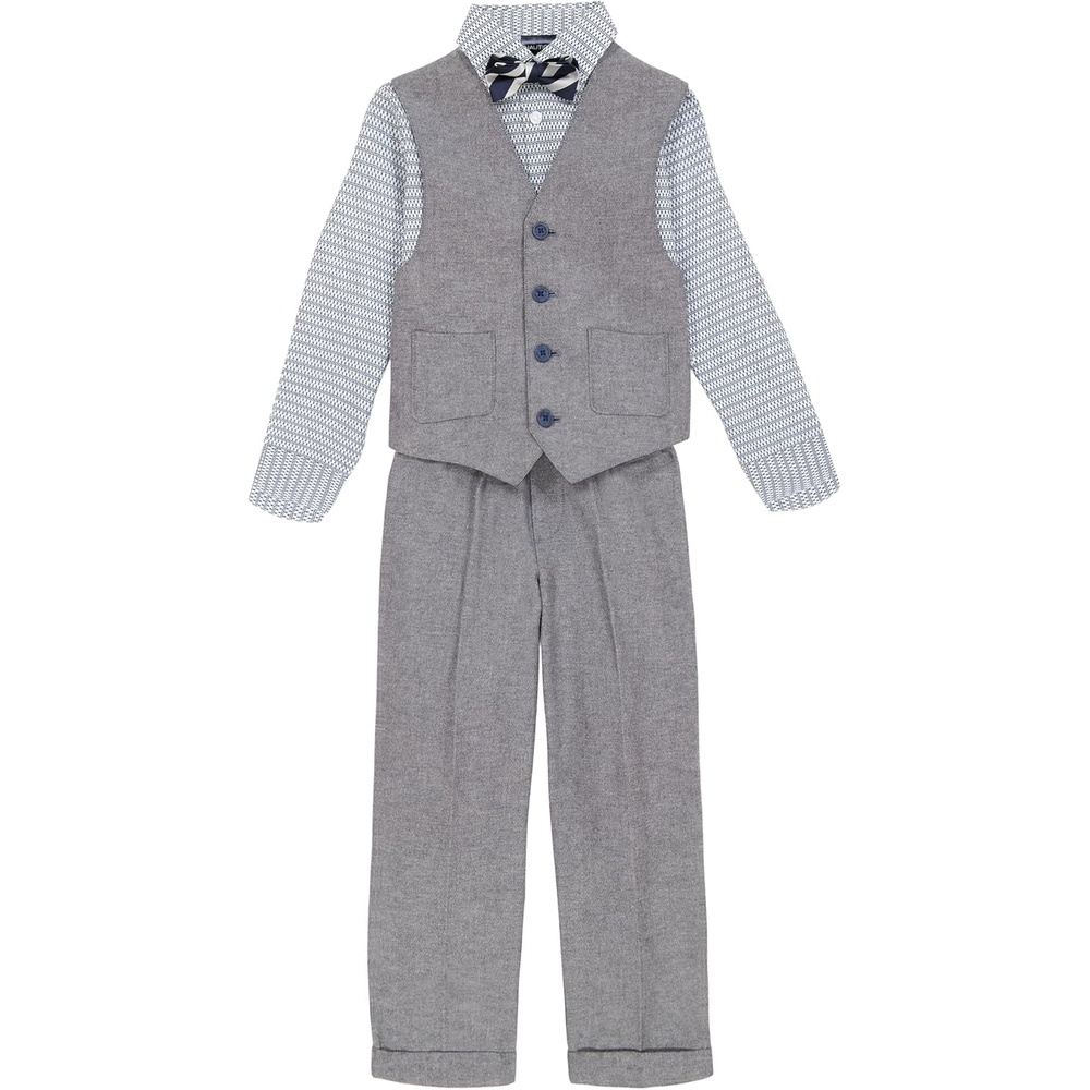 image:imageNautica Boys 4piece Formal Suit Set with Vest Pants Collared Dress Shirt and TieTanzanite