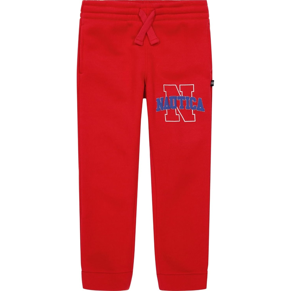 image:imageNautica Boys Fleece Jogger SweatpantsOld School Carmine