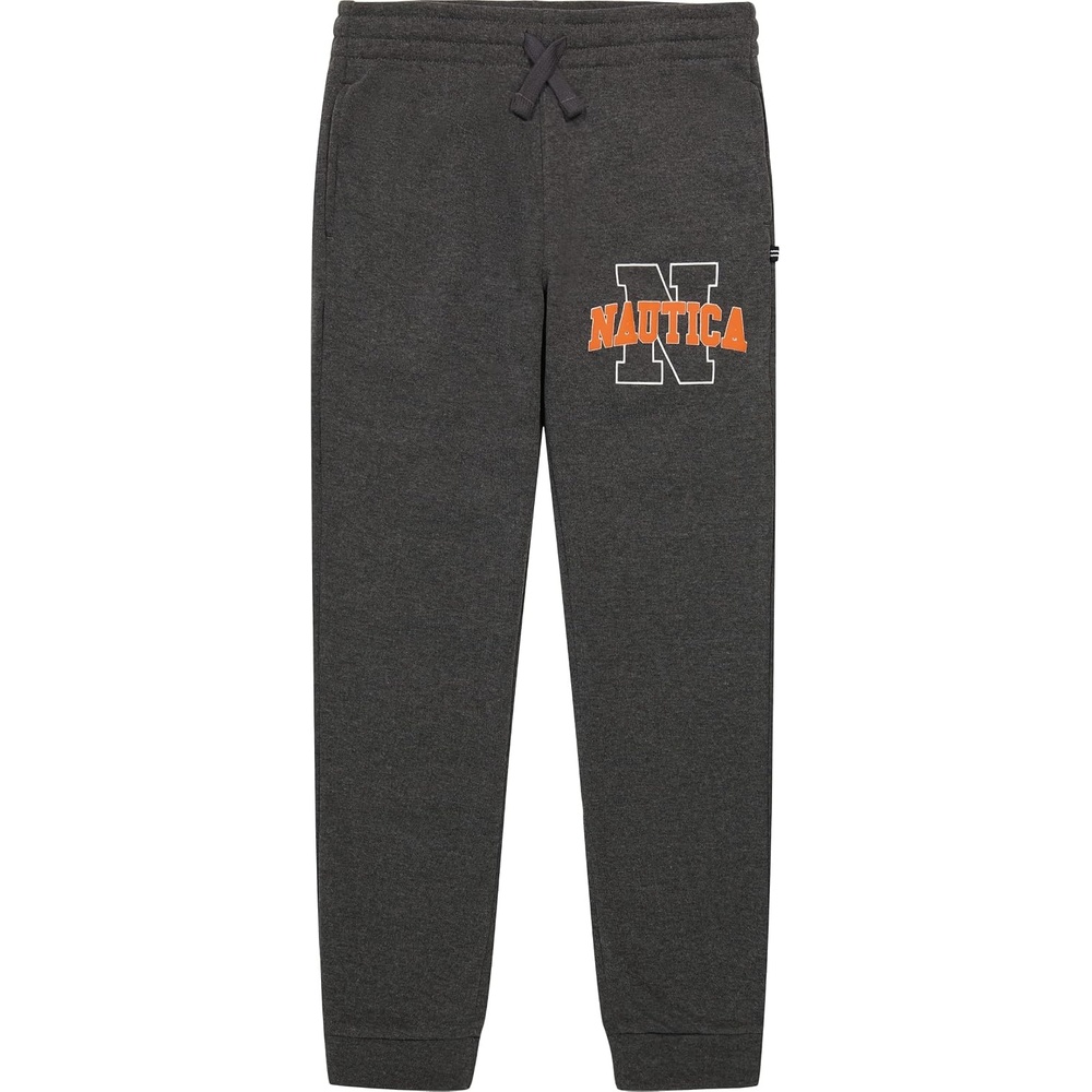 image:imageNautica Boys Fleece Jogger SweatpantsOld School Coal Heather Fc05