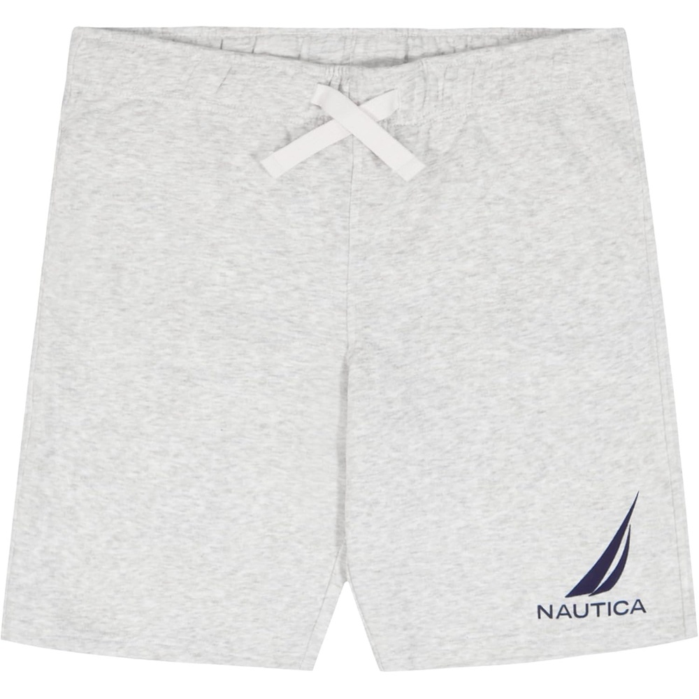 image:imageNautica Boys Pullon Fleece Shorts Drawstring ClosureJclass Lt Grey Heather