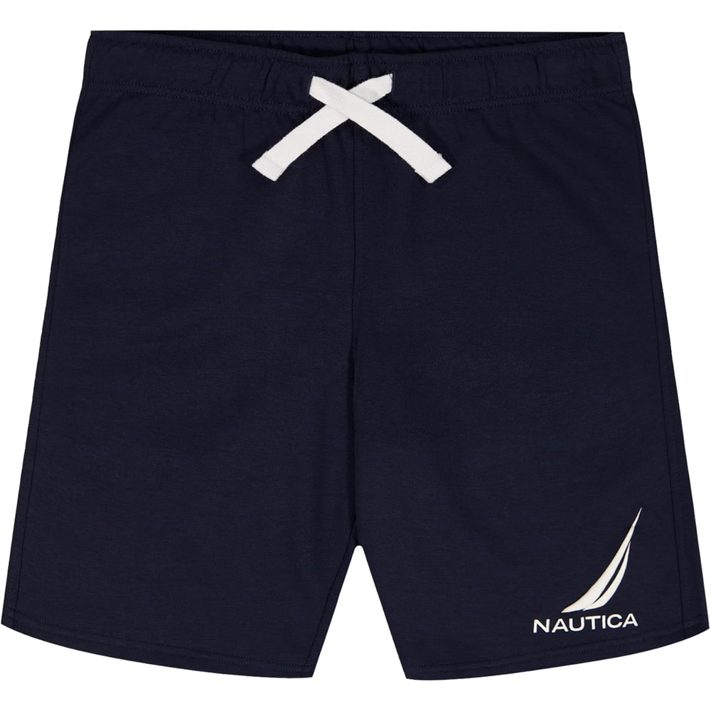 image:imageNautica Boys Pullon Fleece Shorts Drawstring ClosureJclass Navy Seas