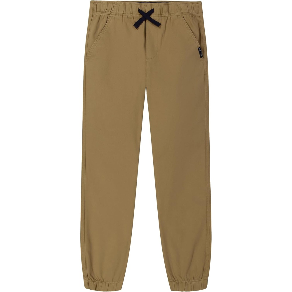 image:imageNautica Boys Pullon Twill Jogger Pant Drawstring ClosureChino