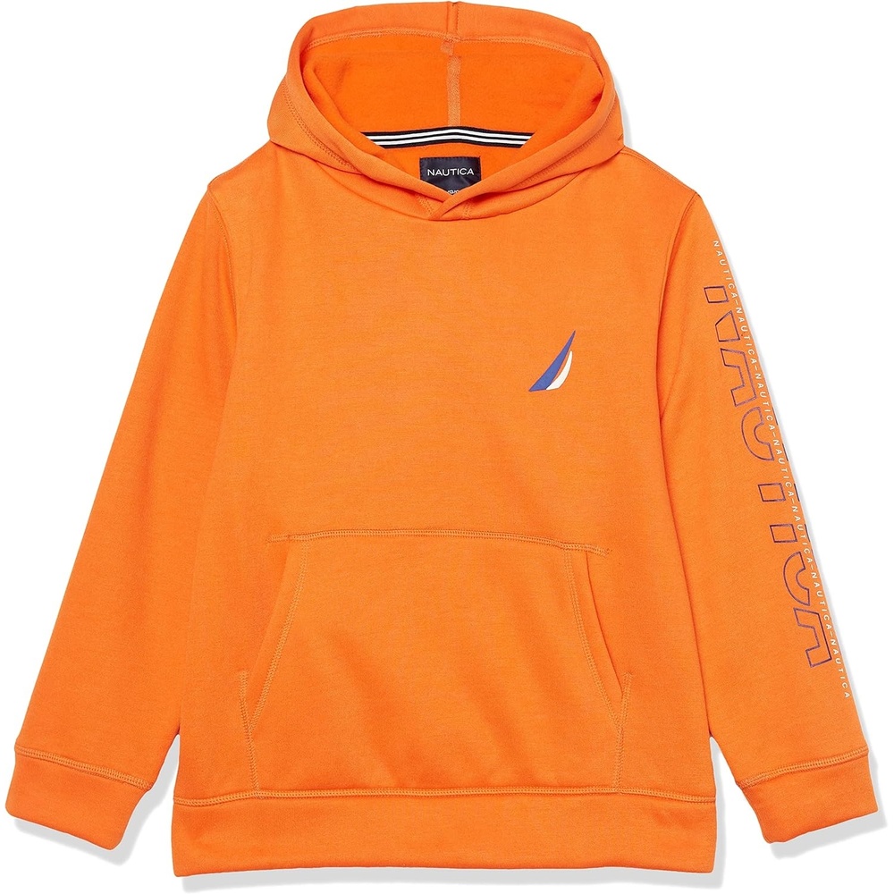 image:imageNautica Boys Pullover Fleece Hoodie SweatshirtFireside Sleeve Hit