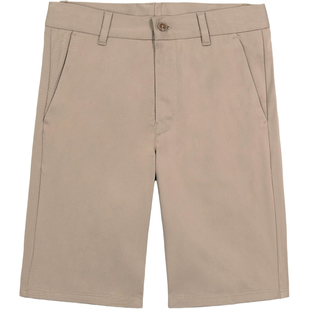 image:imageNautica Boys School Uniform Flat Front Twill ShortKhaki Stretch