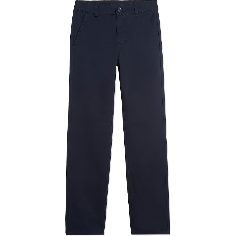 image:imageNautica Boys School Uniform Twill Chino Pants Flat Front Comfortable Waistband with Zip Closure amp StretchNavy