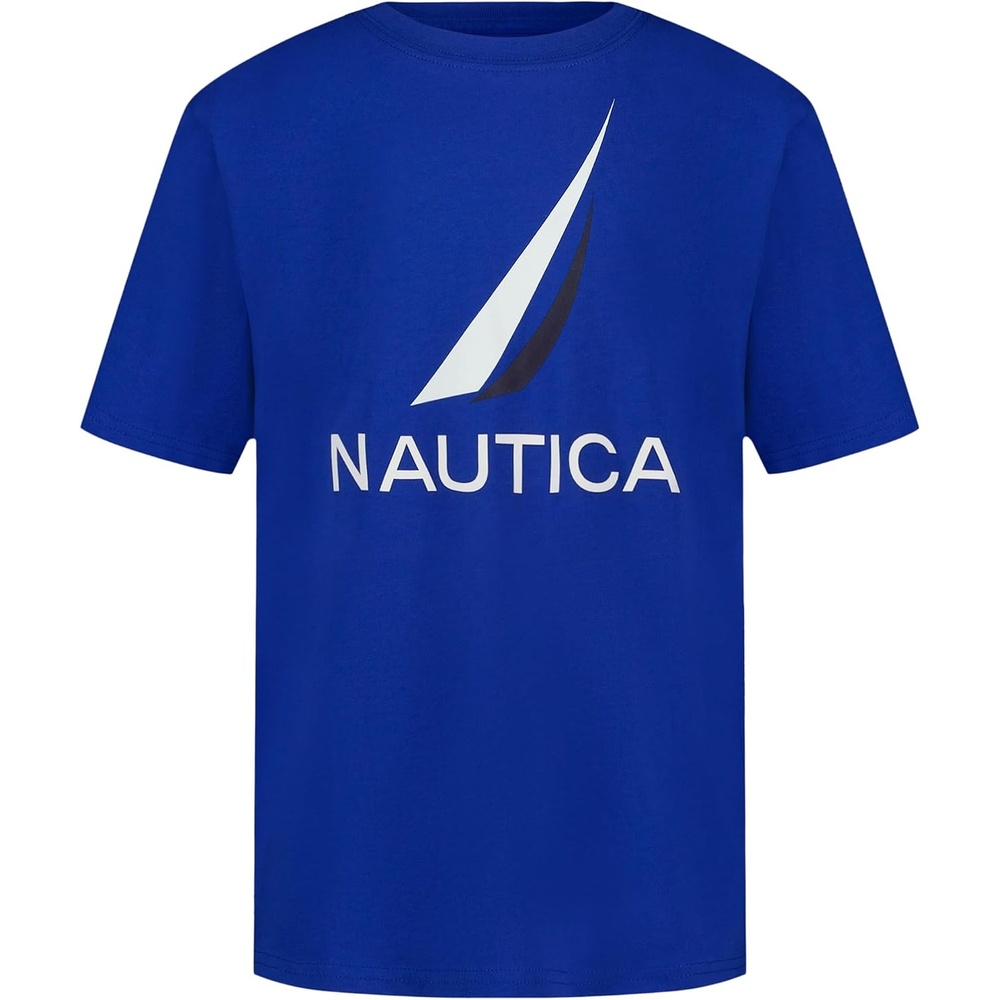 image:imageNautica Boys Short Sleeve JClass Logo Crew Neck TShirt Soft Comfortable Relaxed FitJclass Cobalt