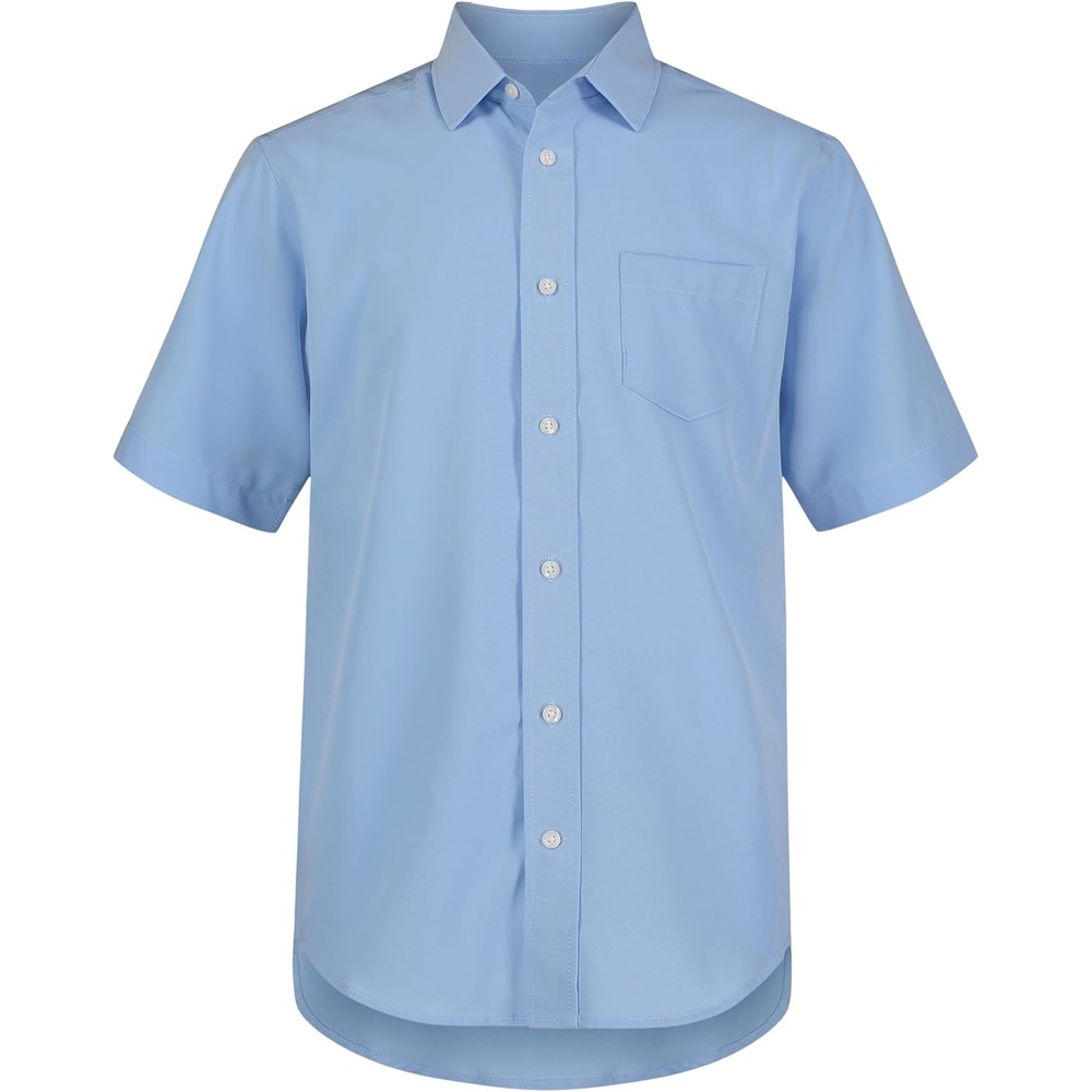 image:imageNautica Boys Short Sleeve Oxford ShirtOx Blue Performance