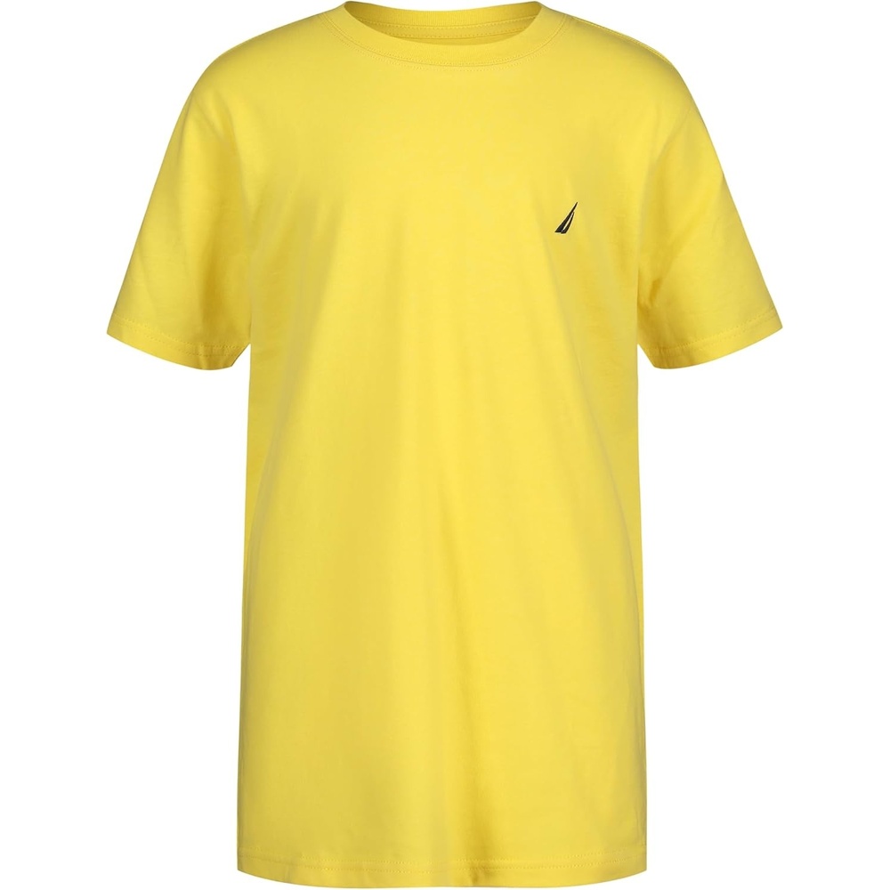 image:imageNautica Boys Short Sleeve Solid Crew Neck TShirt Soft Comfortable Relaxed FitAspen Yellow