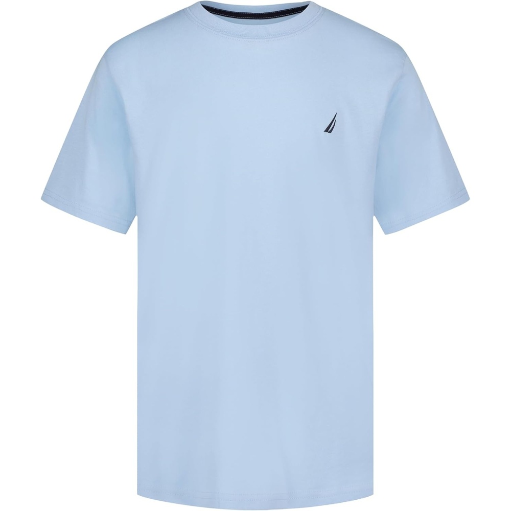 image:imageNautica Boys Short Sleeve Solid Crew Neck TShirt Soft Comfortable Relaxed FitBlue Bell