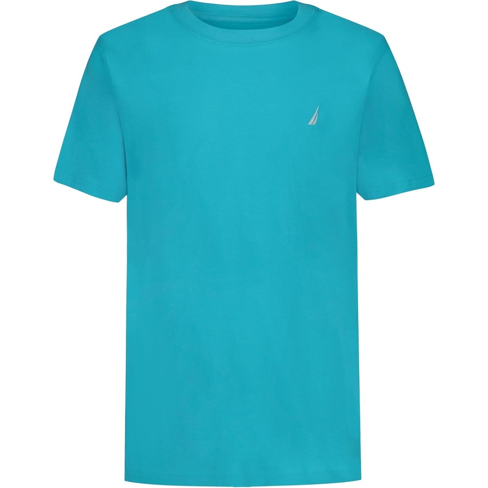image:imageNautica Boys Short Sleeve Solid Crew Neck TShirt Soft Comfortable Relaxed FitCuracao