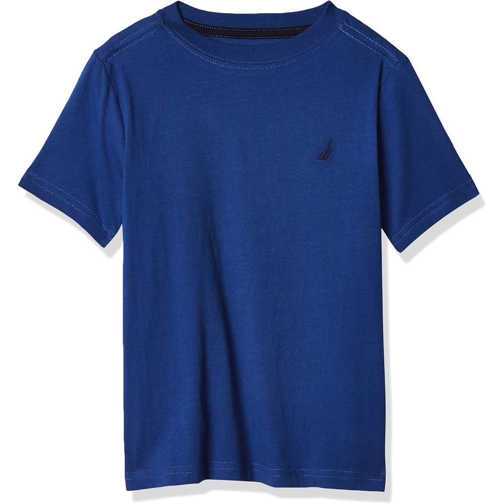 image:imageNautica Boys Short Sleeve Solid Crew Neck TShirt Soft Comfortable Relaxed FitLegacy Cobalt