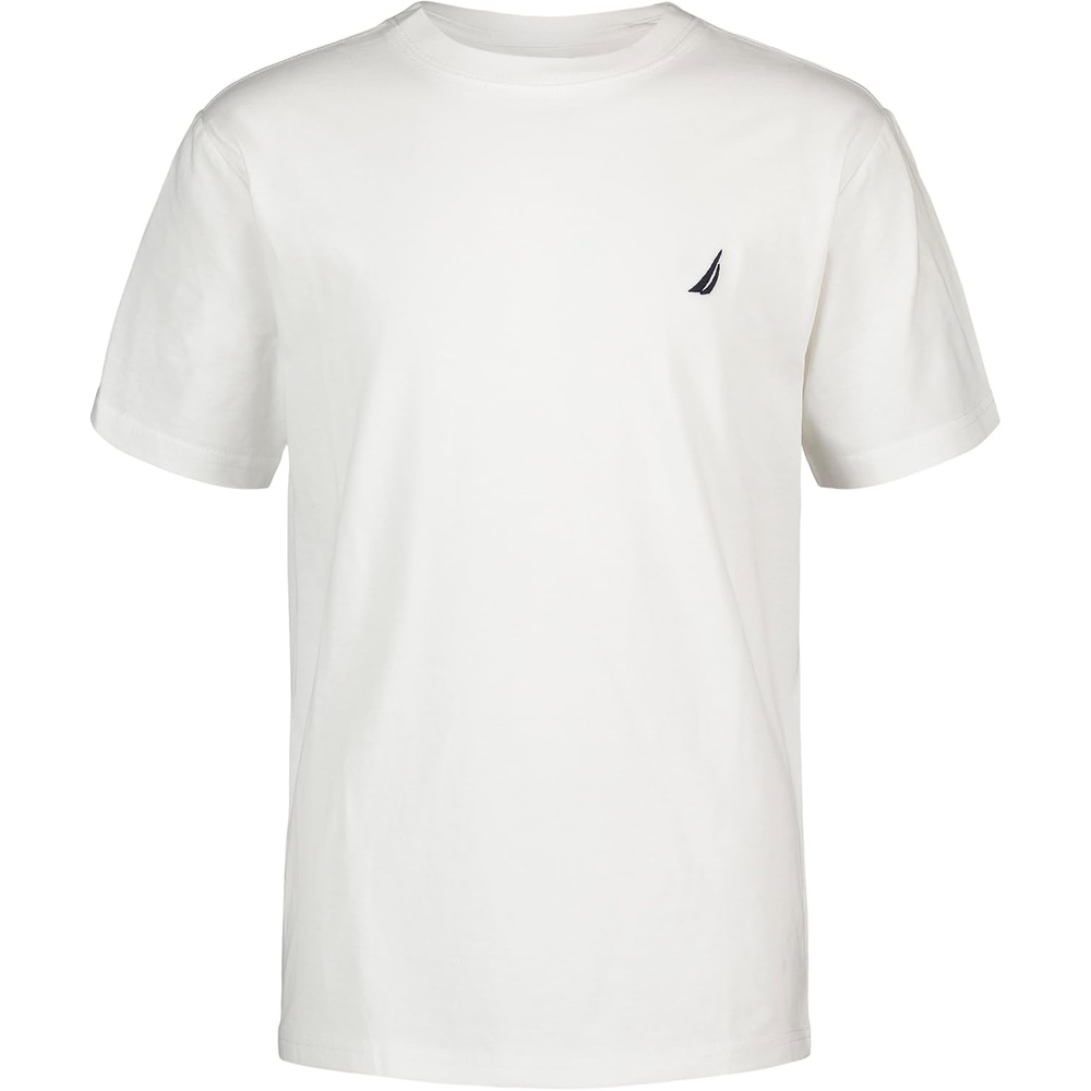 image:imageNautica Boys Short Sleeve Solid Crew Neck TShirt Soft Comfortable Relaxed FitWhite