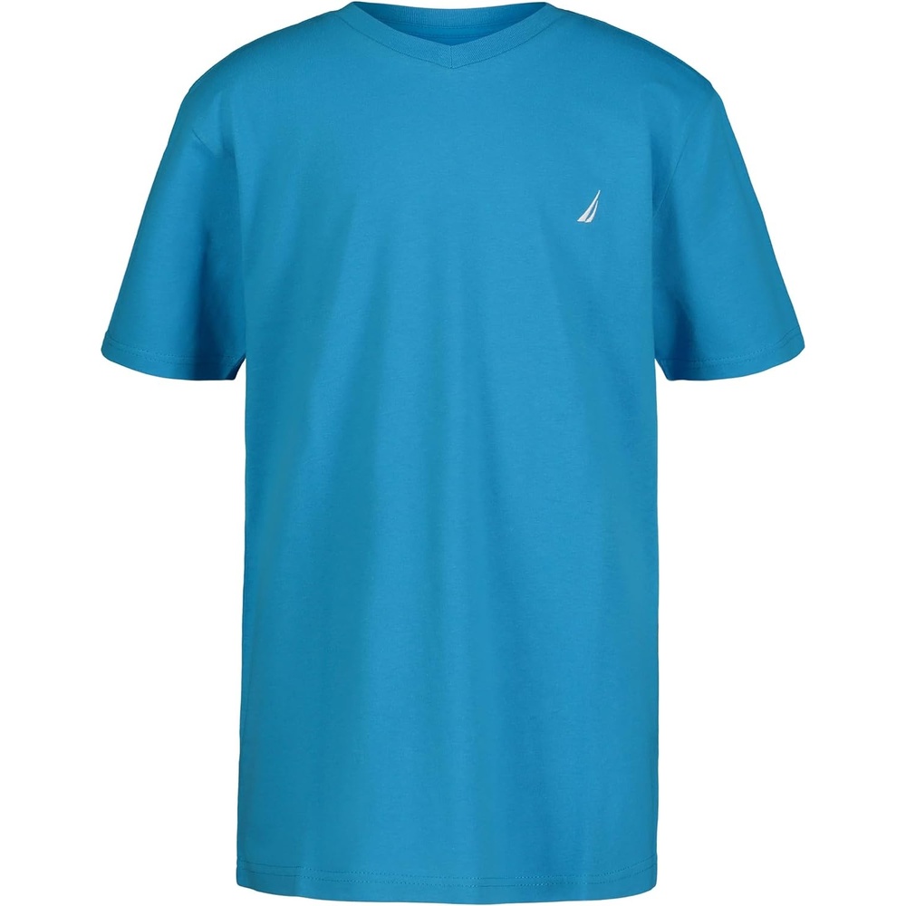 image:imageNautica Boys Short Sleeve Solid VNeck TShirt Soft Comfortable Relaxed FitHawaiian Ocean