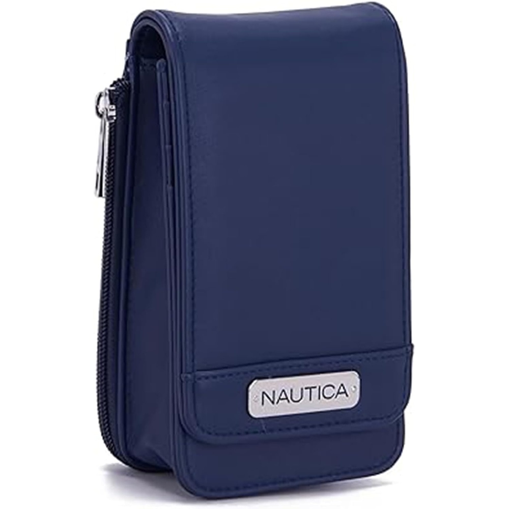 image:imageNautica Catalina RFID Womens Crossbody Bag Vegan Leather Compact Cell Phone Shoulder Travel Purse HolderIndigo